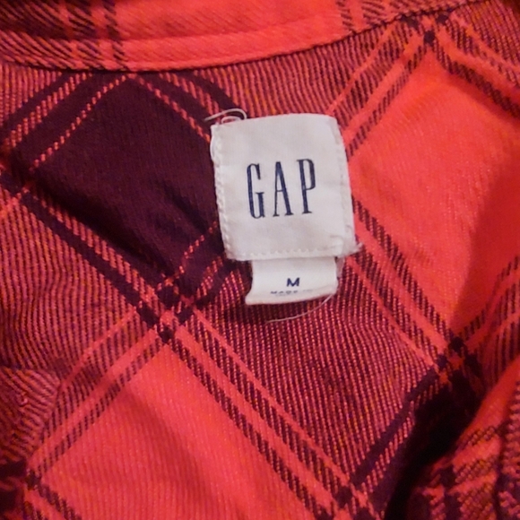 GAP Cotton Classic Plaid Flannel Button Down Shirt - Picture 4 of 9